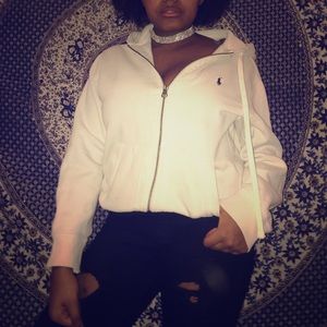 White Ralph Lauren Zip up